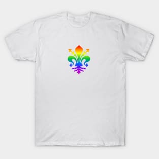 Rainbow Fleur-de-Lis T-Shirt